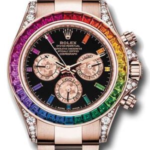 Rolex Daytona 116598RBOW Rainbow Everose Gold 1:1 Super Clone Watch| Clean Factory Swiss ETA 4130