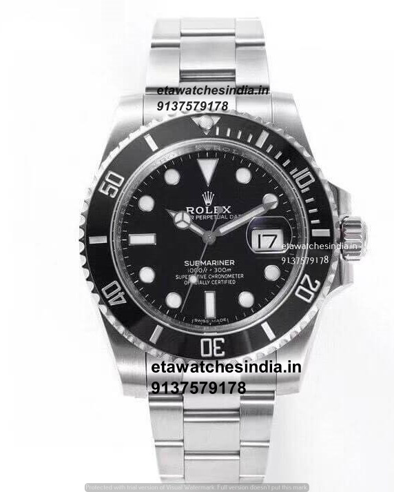 Rolex Submariner Date 1:1 Super Clone Watch Chennai | Swiss ETA 3235 | Black Dial | Ref.126610LN-0001