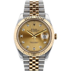 Rolex Datejust Champagne Dial Diamond Markers Super Clone Watch| Swiss ETA 3235 Movement