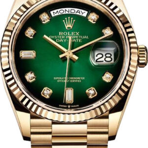 Rolex Day Date 36MM "Green Ombré" Super Clone Swiss ETA Watch India | Ref. M128238-0069