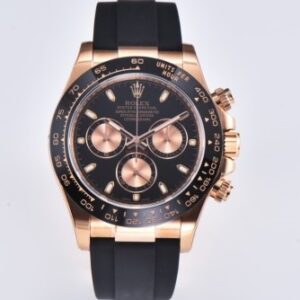 Rolex Daytona Oysterflex 116515LN Super Clone Watch | Swiss Clone 4130 Movement
