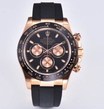 Rolex Daytona Oysterflex 116515LN Super Clone Watch | Swiss Clone 4130 Movement