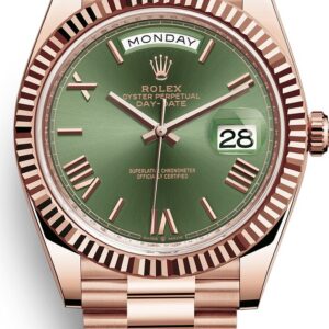 Rolex Day Date 'Olive Green' Swiss ETA Watch India | 1:1 Super Cloned 3255 Movement