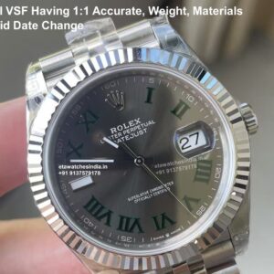 VSF Rolex Datejust Wimbledon 1:1 Super Clone Watch V2 | VS 3235 Movement | COD