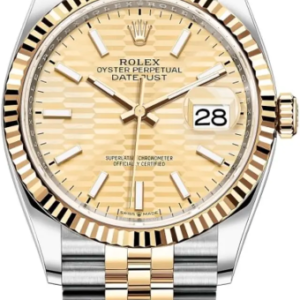 Rolex Datejust 41 Fluted Motif Yellow Dial Super Clone Watch Ref.M126233-0039 | 1:1 Swiss ETA 3235 Movement