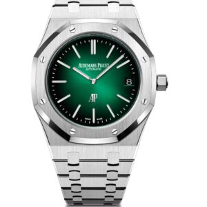 Audemars Piguet Royal Oak Jumbo Green Swiss 1:1 Super Clone Watch India Ref. 5202PT.OO.1240PT.01
