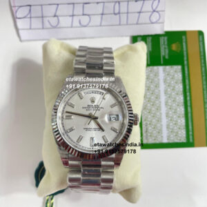 Rolex Day Date Baguette Super Clone Watch | 1:1 Swiss Clone 3255 Movement