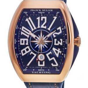 Franck Muller V45 Rose Gold Vanguard Yachting 1:1 Super Clone Watch COD, Ref. V 45 SC DT 5N BL YACHT