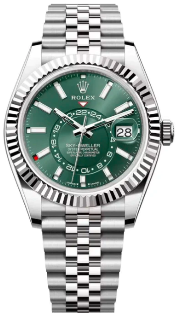 Rolex Sky-Dweller 1:1 Super Clone Jubilee Watch|Swiss ETA 9001Caliber Movement| Rotating Bezel