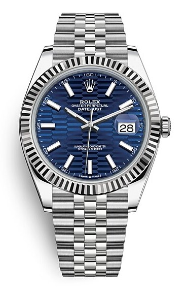 Rolex Datejust 41 Fluted Motif Blue Dial Super Clone Watch Ref.M126334-0032 | 1:1 Swiss ETA 3235 Movement