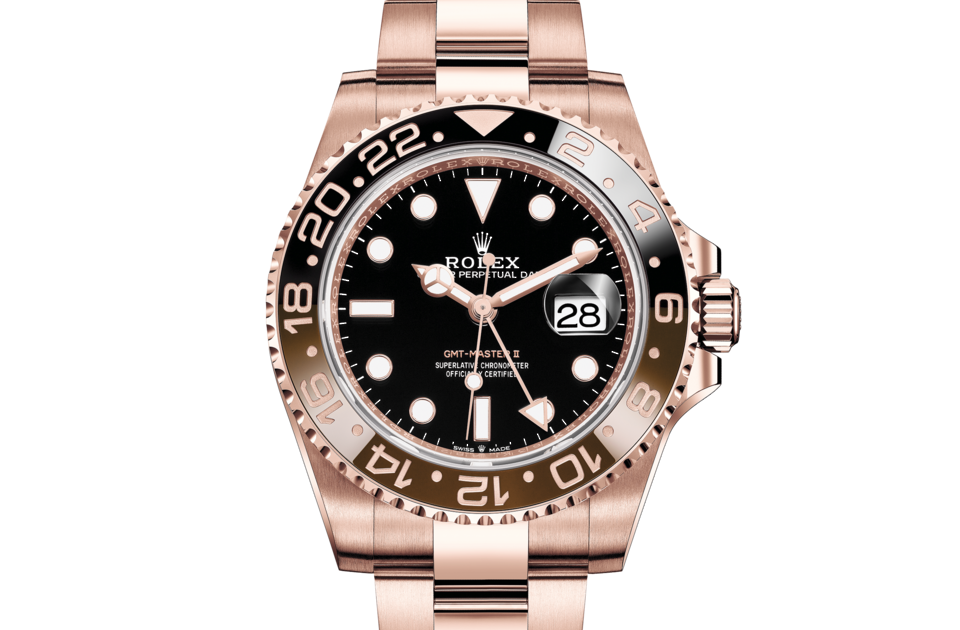 Rolex Root Beer Super Clone GMT Master II Everose Gold Watch Ref. M126711chnr-0001