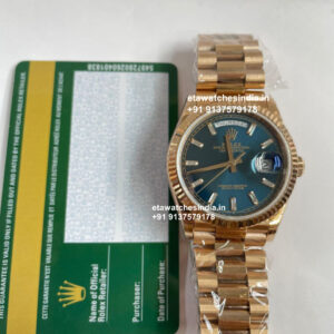 Rolex Day Date 36mm Everose Gold Super Clone Watch| Swiss Caliber 3255 Movement