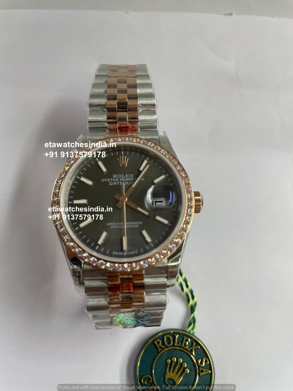 Rolex Datejust 36 Moissanite Diamond Super Clone Watch |1:1 Swiss Clone 3235 Movement