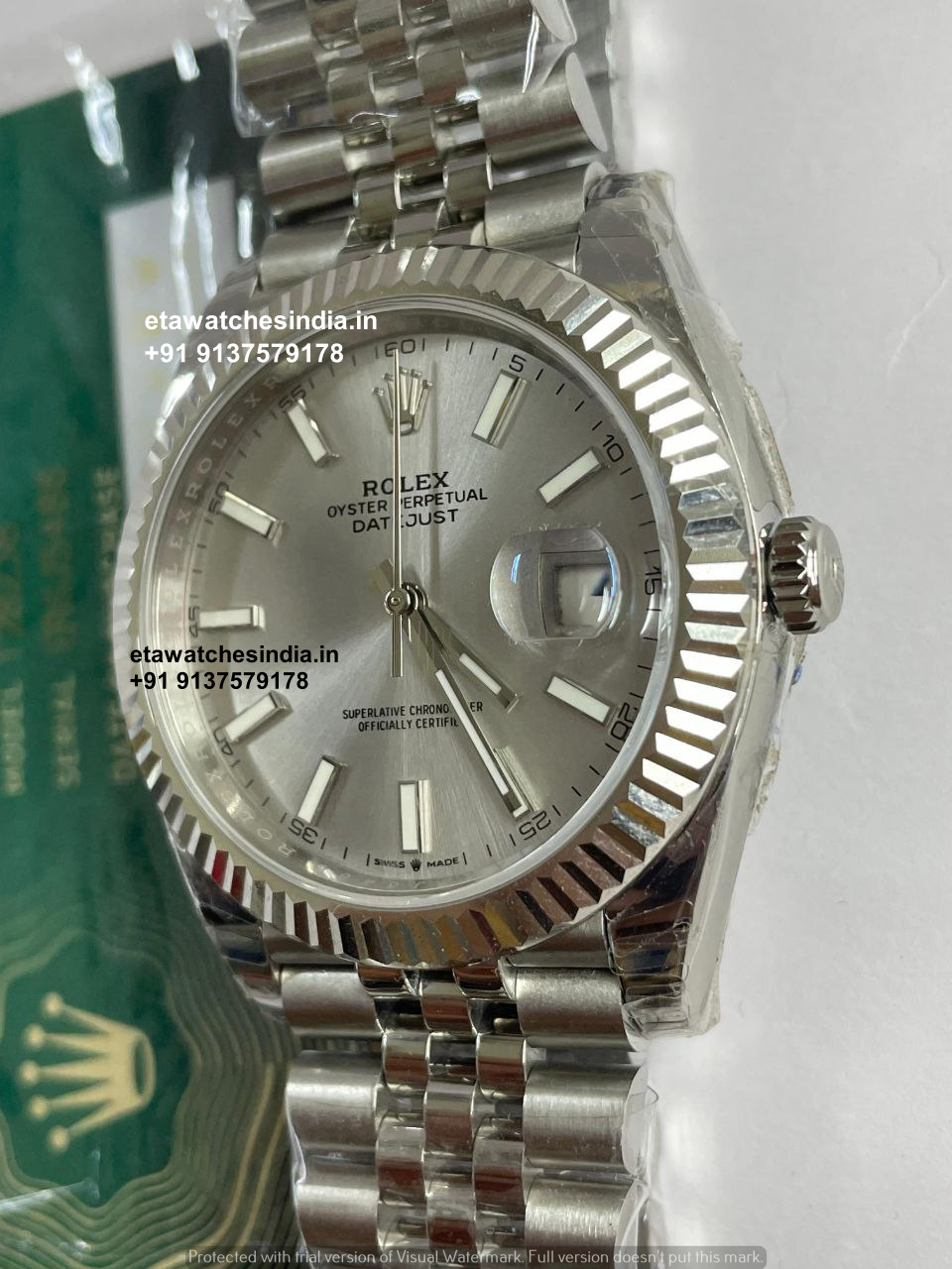 Rolex Datejust Rhodium Dial Super Clone Watch |1:1 Super Cloned 3235 Movement, Ref. 126300