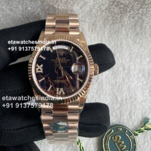 Rolex Day Date 36 Eisenkiesel Diamond Dial Super Clone Watch | Ref. 128235