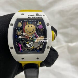 Richard Mille 88 Smiley Super Clone Watch| Swiss Clone Movement