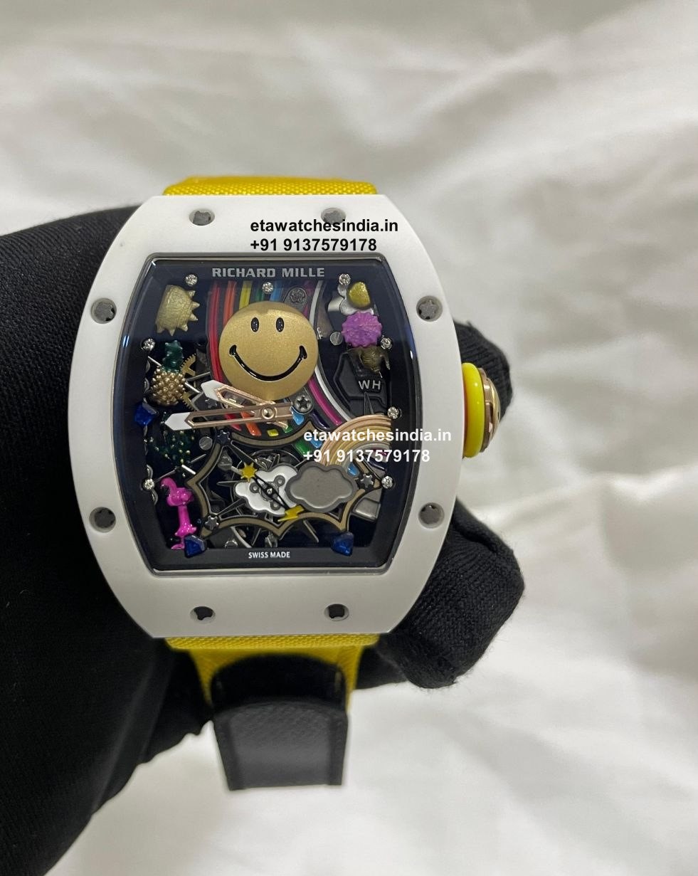 Richard Mille 88 Smiley Super Clone Watch| Swiss Clone Movement