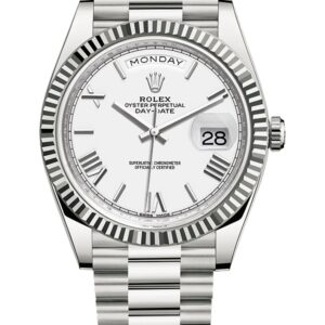 Rolex Day-Date 40 White Dial M228239 | ETA 3255 Movement (Chandigarh)